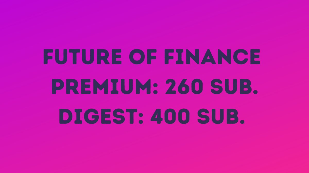 Introducing the Future of Finance Newsletter Family!

We’re thrilled to see the Future of Finance subbrand take shape as a dynamic meeting place where traditional finance, fintech, and digital assets converge. With 260 subscribers to Future of Finance Premium and close to 400