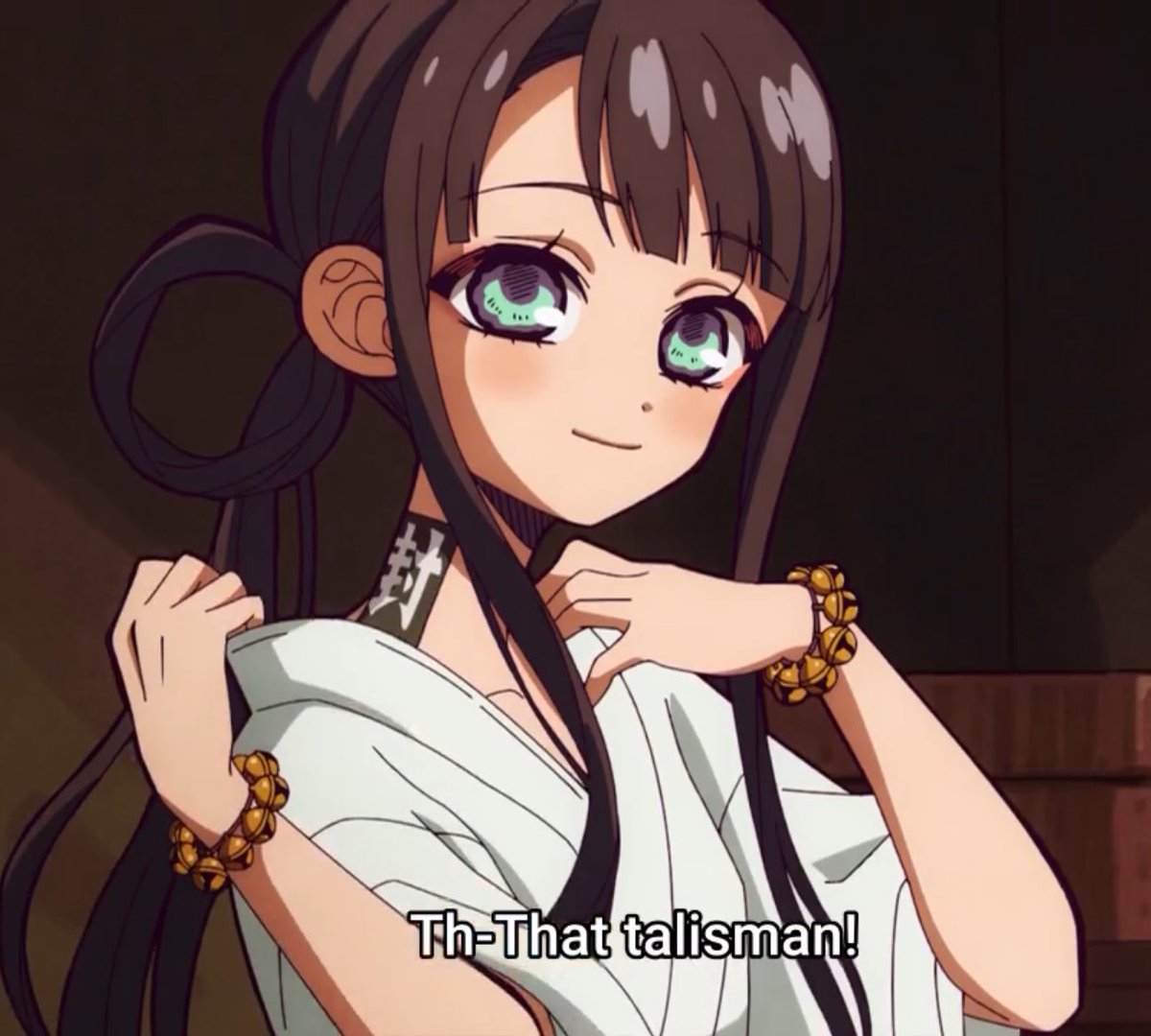 Miintako's tweet image. Two tiny mistakes are sumires seal colour and her outfit in this scene
Her seal should be red and her outfit should be the red and white one nene was wearing