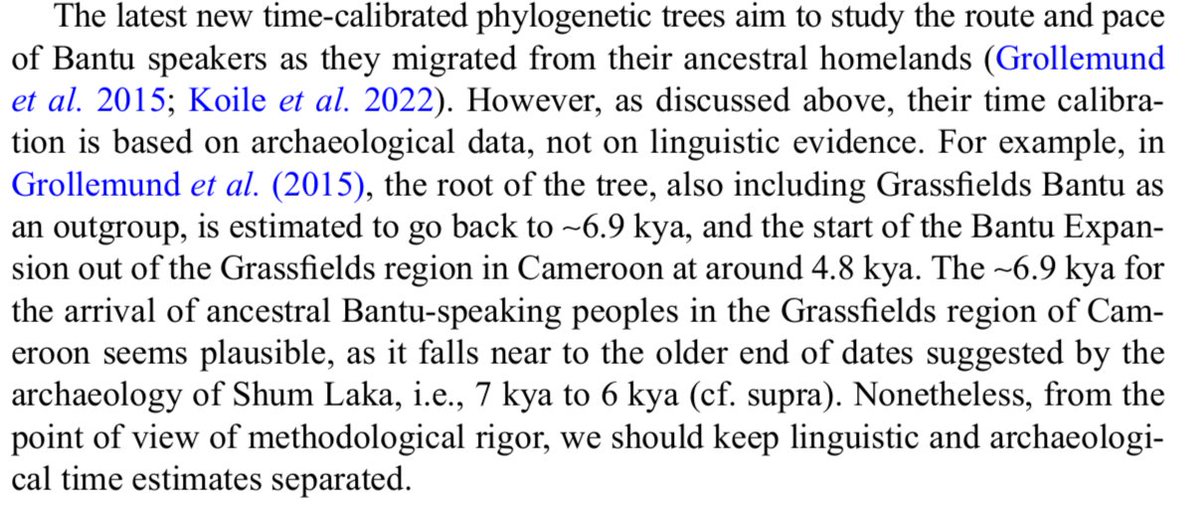 Original_Libbro's tweet image. I honestly don’t understand why people still use Shum Laka as a reference for dating Bantu expansion. They weren’t particularly close to proto-Bantus genetically. IMO these dates are WAY too early