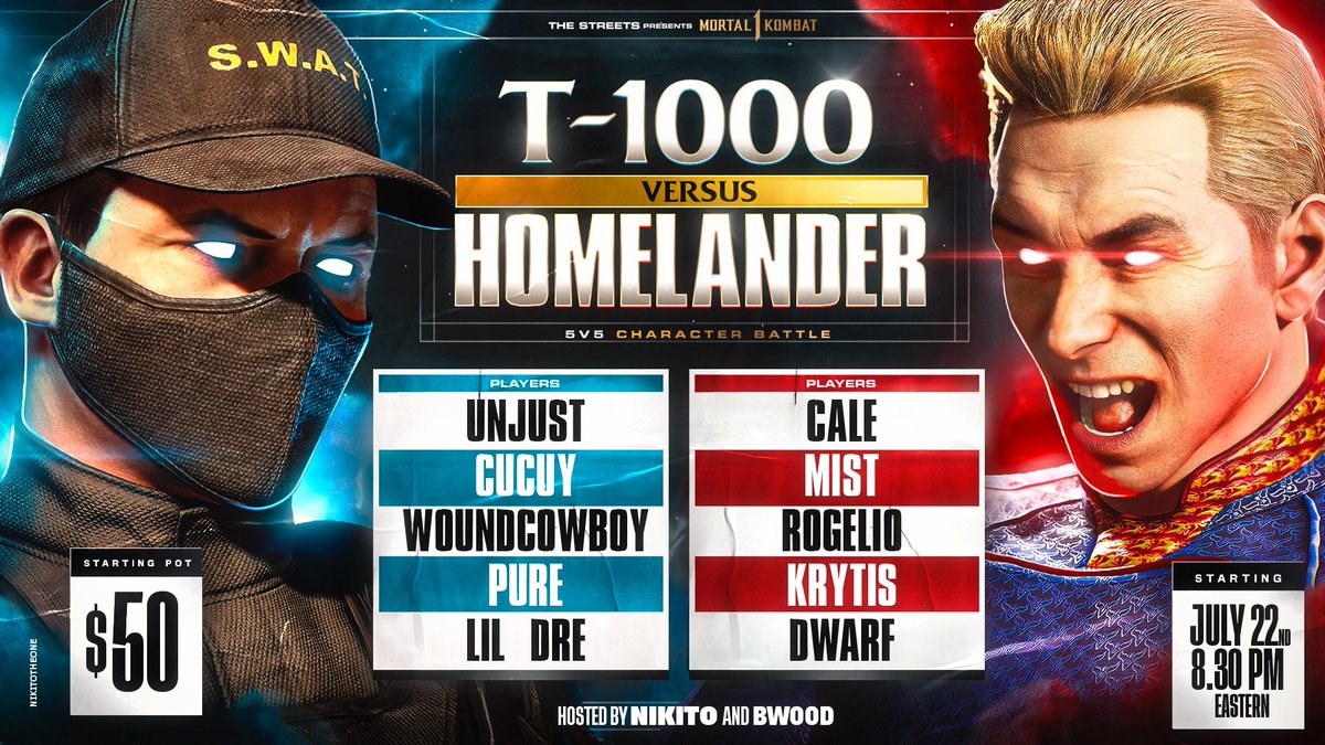 Nikito_TheOne's tweet image. Check out this legendary team battle!
It was fire from start to finish!
Please like comment and share 🙏🏾
@STierGamingCo
$50 Pot TEAM T-1000 VS TEAM HOMELANDER! 5v5! youtu.be/JC98iq9gevA?si… via @YouTube