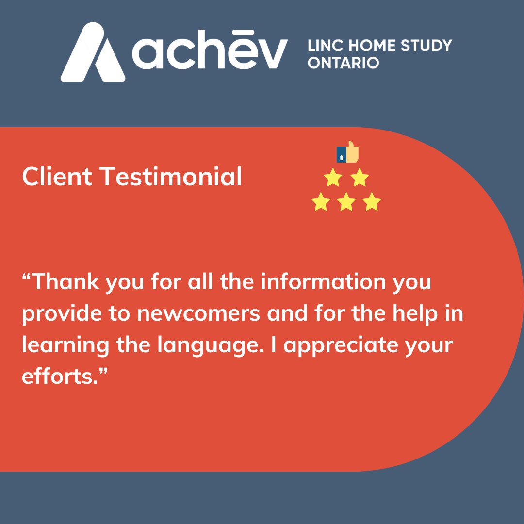 LINCHomeStudy's tweet photo. We are so happy to share a testimonial submitted by one of our LINC Home Study clients.

#LINC_Home_Study_Ontario
#LINC_Program
#Client_Testimonial https://t.co/wzW9eNcLsE