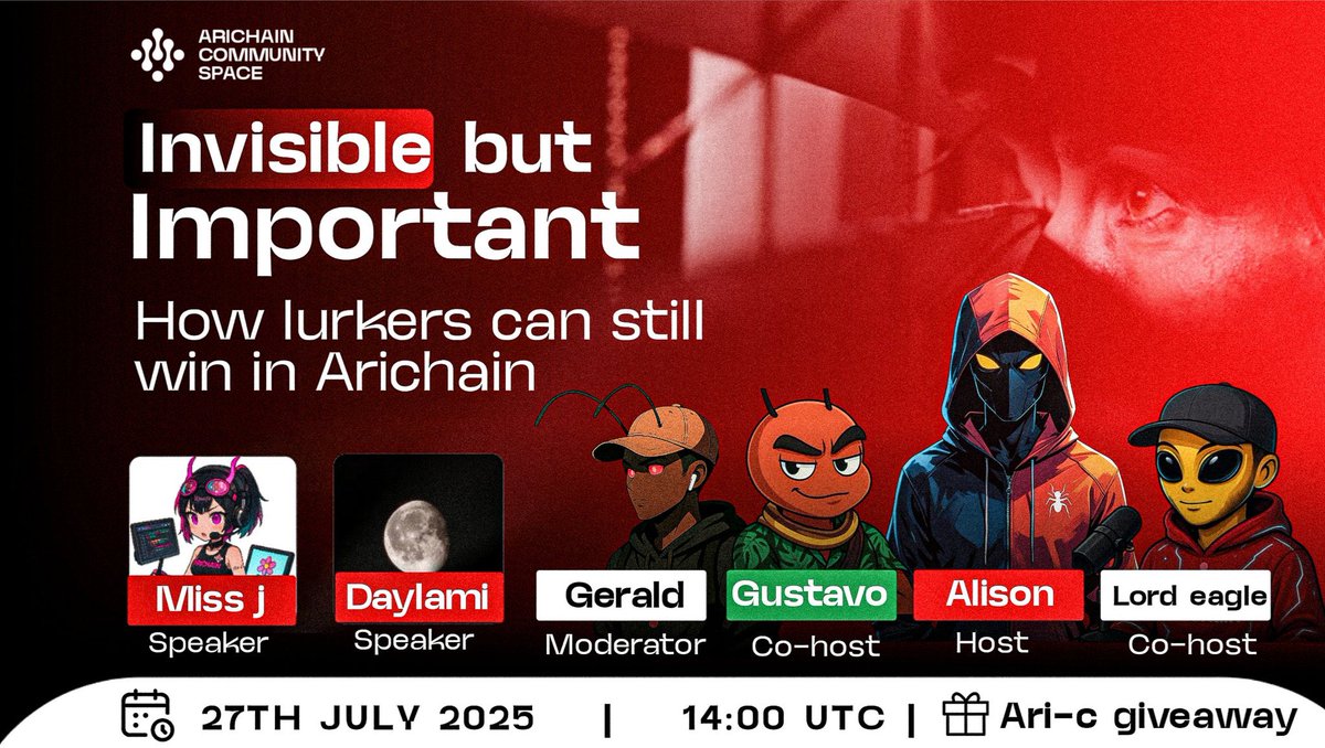 AniediD3's tweet image. We have 4 mins to go , get ready for Arichain community space