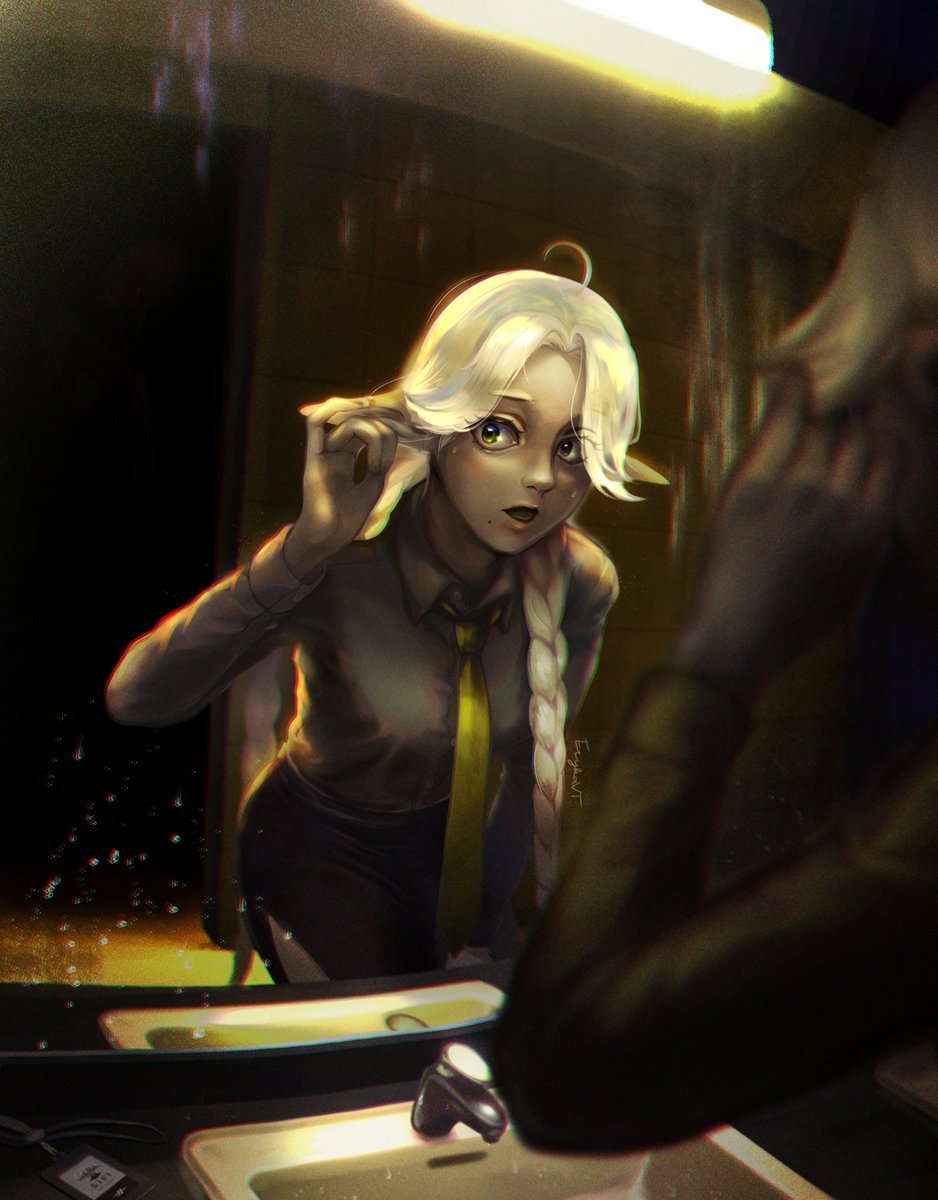 Sifi notices the chill in the air 
...and it’s probably not from the A/C 💀 
#sifillust