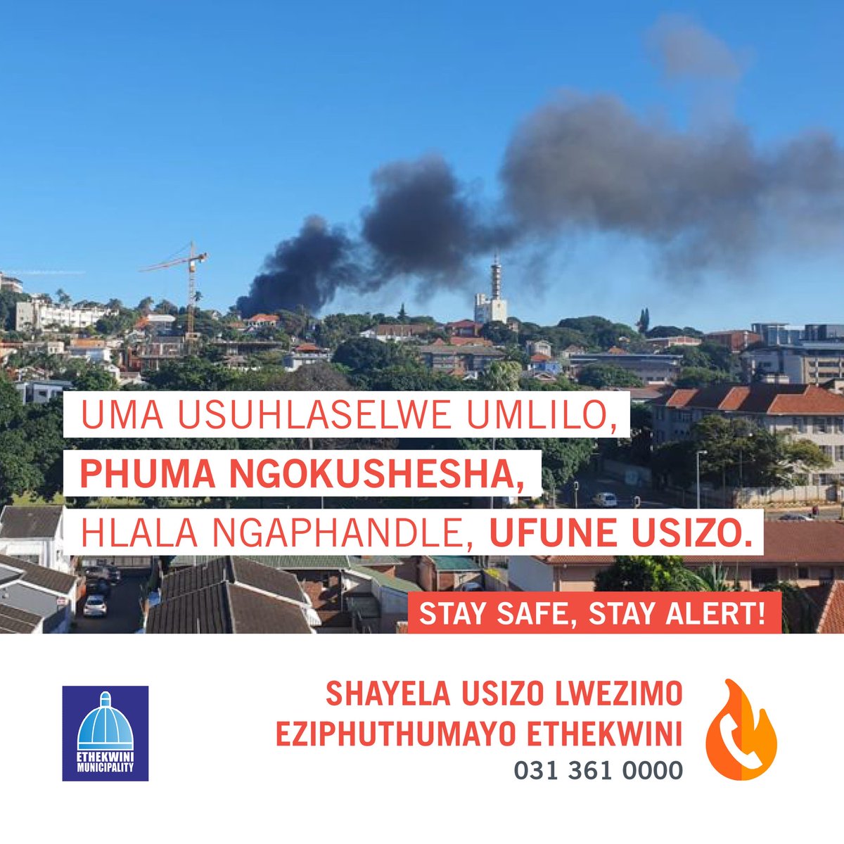eThekwiniM's tweet image. #FireSafetyTips
#AmaceboOkuphephaEmlilweni
