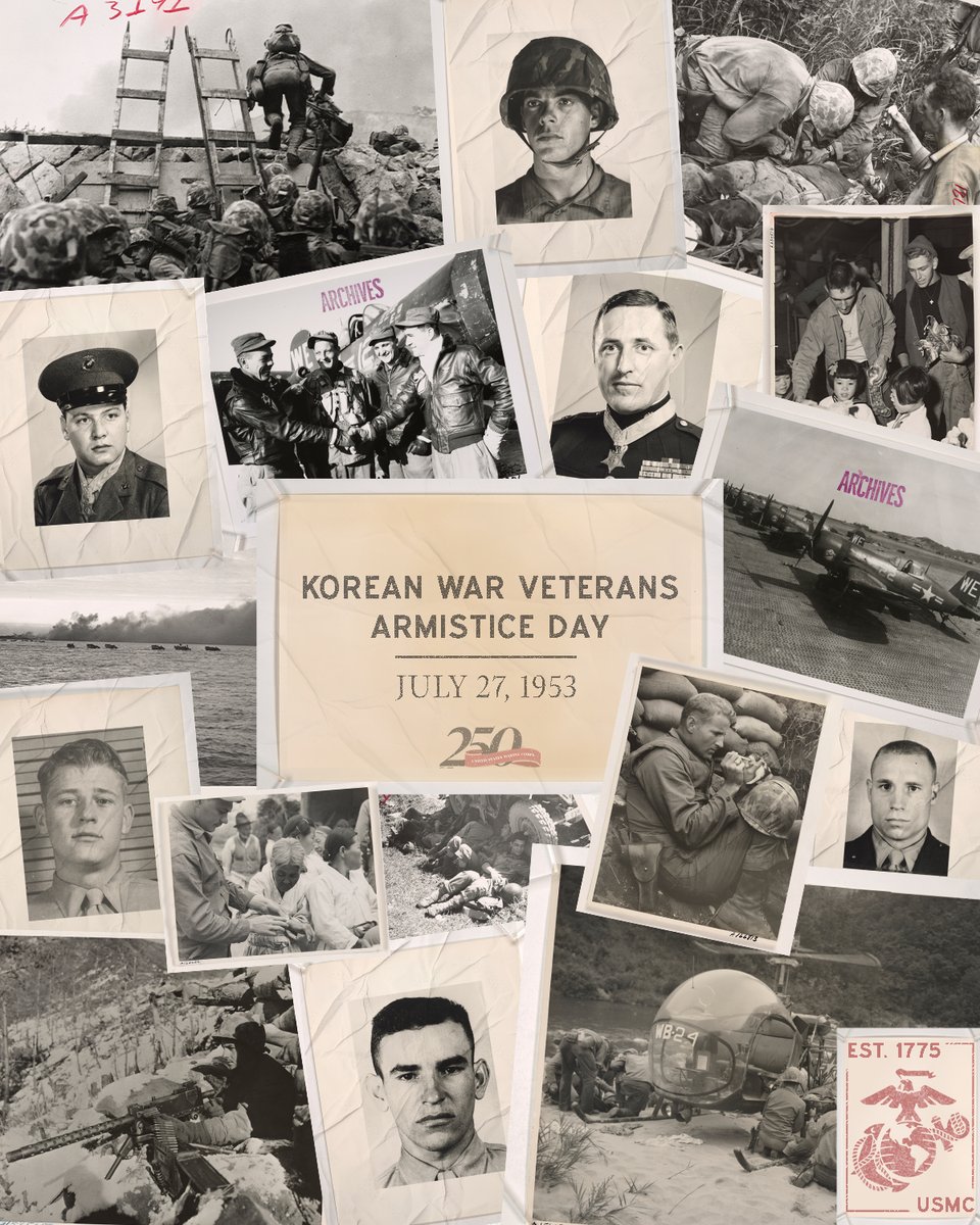 #OTD 72 years ago: The guns fell silent on the Korean Peninsula 🕊️ 

On July 27, 1953, military leaders signed the Korean Armistice Agreement, ending more than 3 years of brutal conflict that began when 75,000 North Korean soldiers crossed the 38th parallel on June 25, 1950.