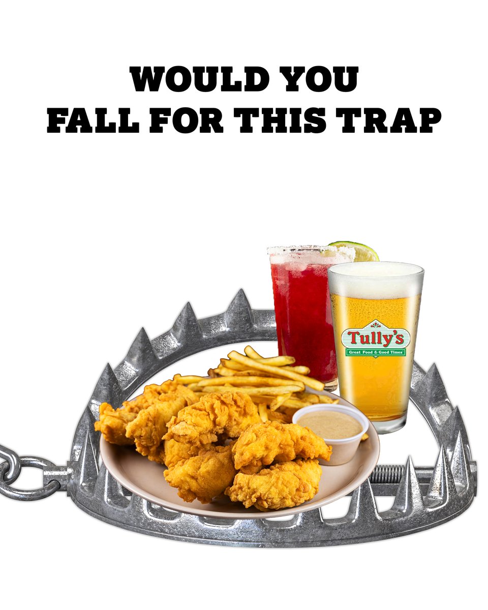 Idk about you but we’d walk barefoot into this trap 👣🐔🍹🪤
.
.
.
.
#worthit #noregrets #tullystenders #tenders #margaritas
