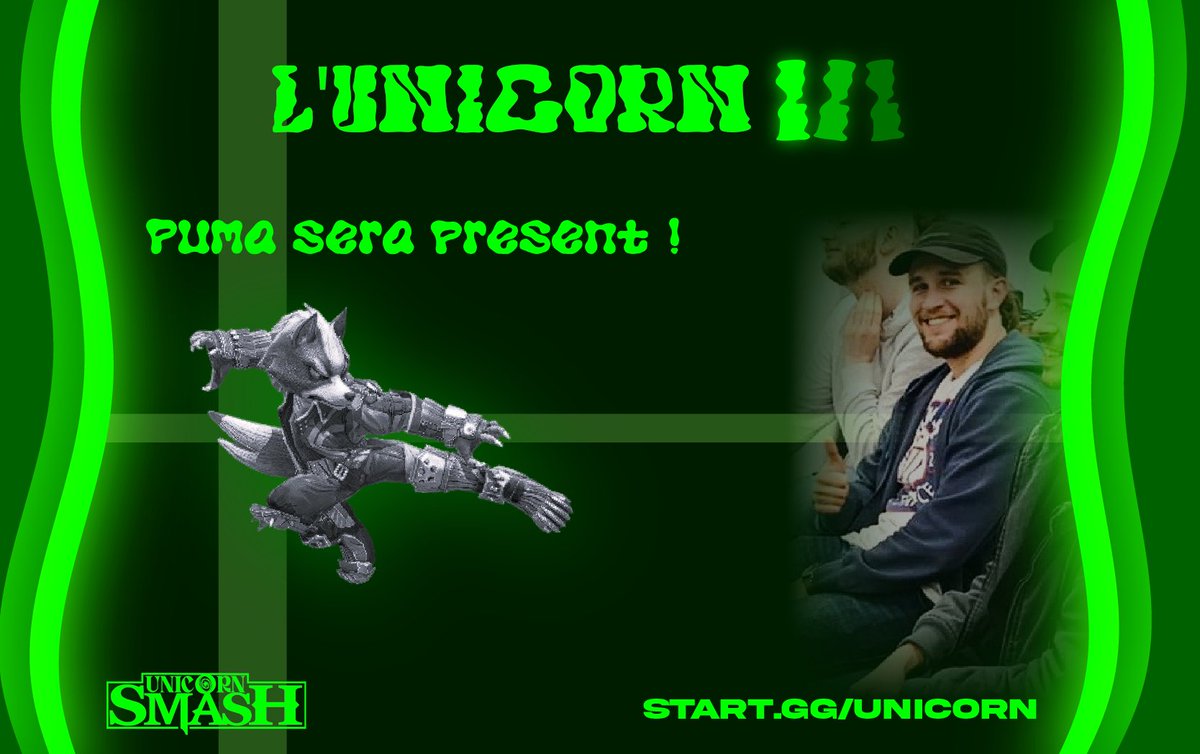 J-28 Avant l'Unicorn III et pour cette premiere annonce de joueur nous annonçons que le grand et l'unique <a href="/smilerpuma/">Puma</a> sera présent à l'Unicorn 3 !

Et vous ? (lien en dessous !)