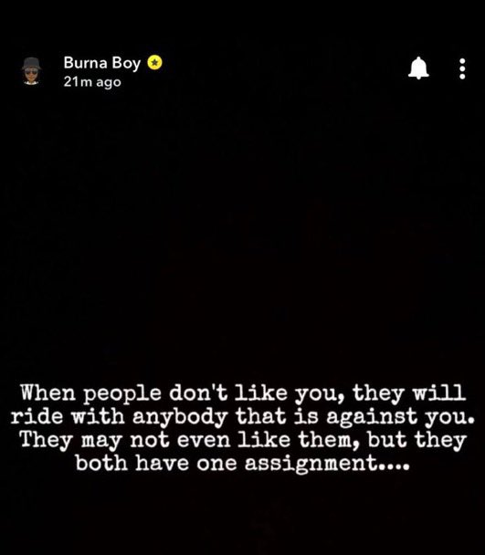 Gifted650's tweet image. Burna de cook him fans 😂
