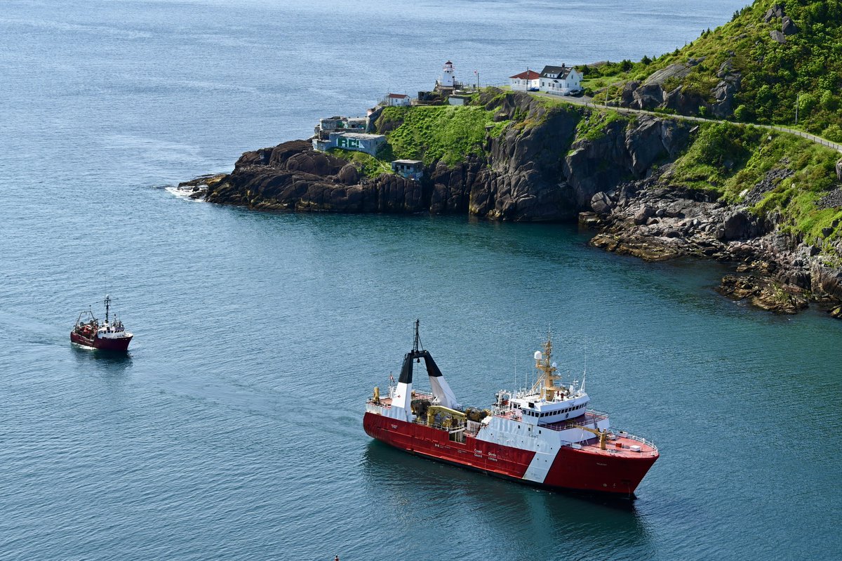 GardeCotiereCAN's tweet image. Le NGCC Teleost ne perd pas le rythme 🚢 En juin, l’équipage a donné un coup de main au Cape Chelsea en le remorquant jusqu’à St. John’s, #TerreNeuveEtLabrador… et avant même que vous ayez eu le temps de dire « pause-café », ils étaient déjà repartis en mission. 📷: Len Cowley