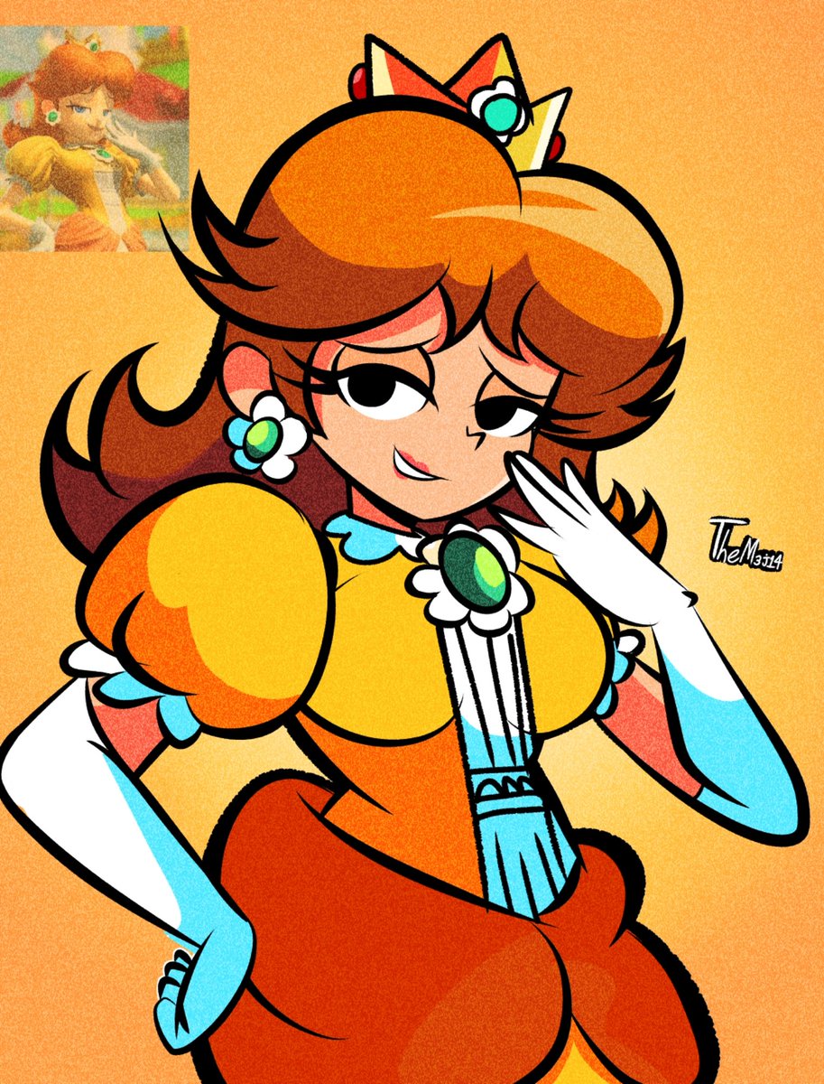 TheM3j14's tweet image. Smug Princess Daisy