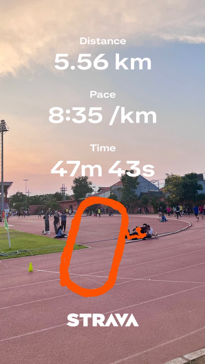pace cm segitu udah pengen buka jasa joki strava🥹