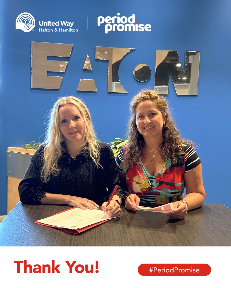 Thank you <a href="/eatoncorp/">Eaton</a> for signing the Period Promise Policy and committing to offer free menstrual products at your facilities! 🙌

Together, we’re breaking down barriers and reducing stigma for those who menstruate.

#PeriodPromise #UnitedInAction #LocalLove #Equity
