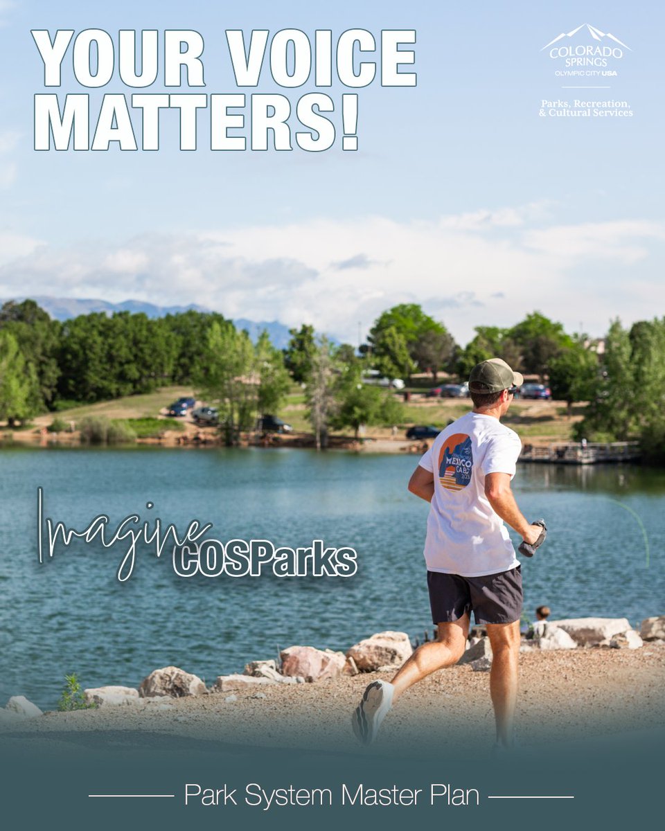 📢 We are planning for the next decade of parks, trails, and recreational spaces in our Park System Master Plan — and we want to hear from YOU.

📝 surveymonkey.com/r/COSParks
🗓️ Deadline: August 3

Your voice matters! #COSParks #ImagineCOSParks