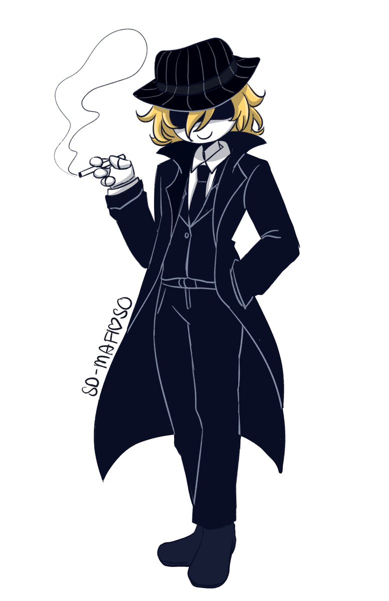 _bonn_bonn_'s tweet image. Murder drones Mafioso :3
#forsakenfanart 
#murdedronesfanart 
#Forsakenmafioso