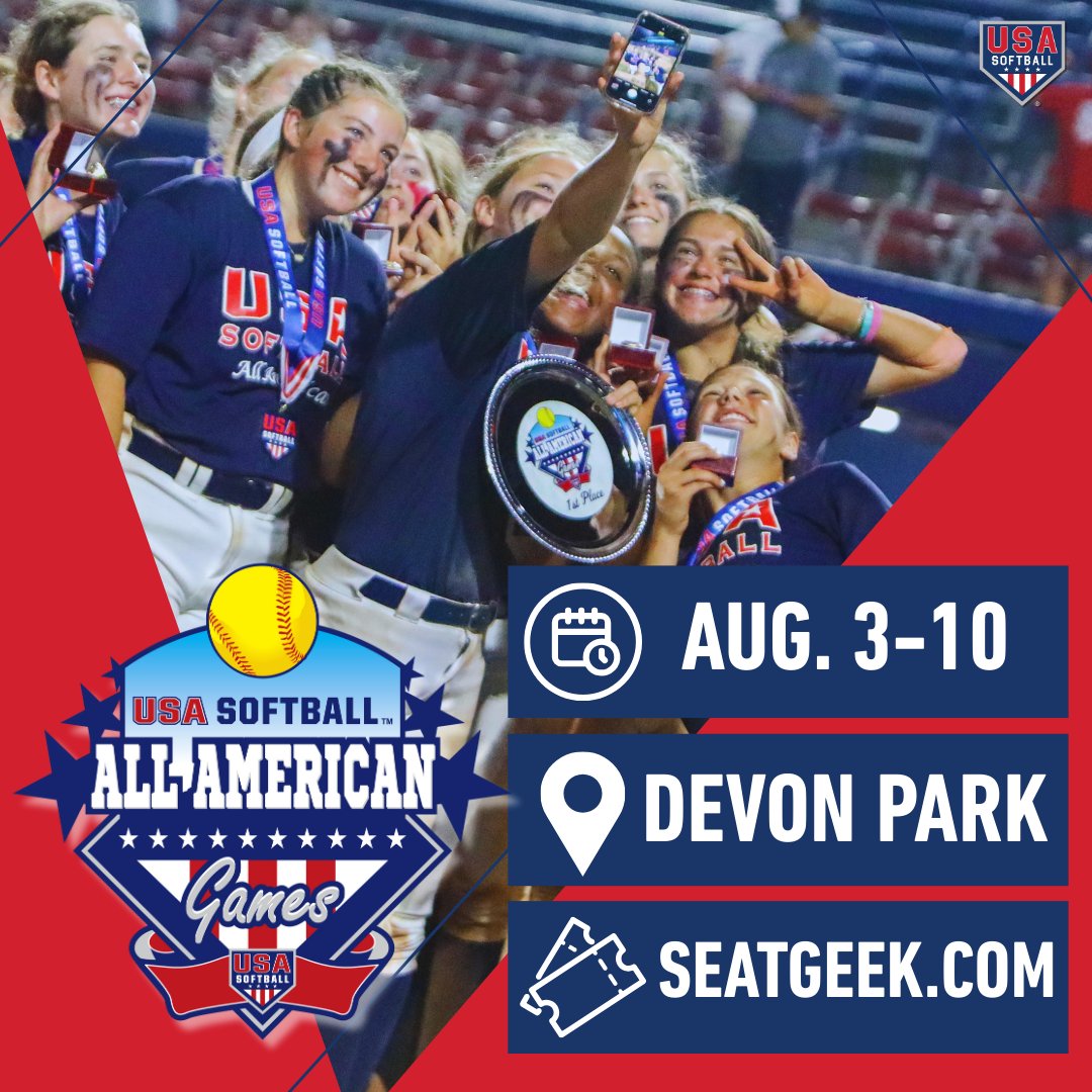 The 𝐄𝐋𝐈𝐓𝐄 are headed to Devon Park!

🥎 All-American Games
🗓️ August 3-10, 2025
🎟️ go.usasoftball.com/tickets 

 #AllAmericanGames | #TheBestPlayInOKC