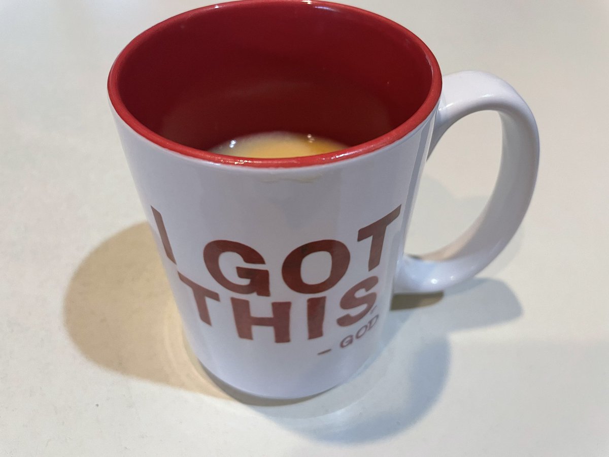 FredsDaily's tweet image. 9a Having bulletproof coffee, doing my Bible study before going to Bible study.