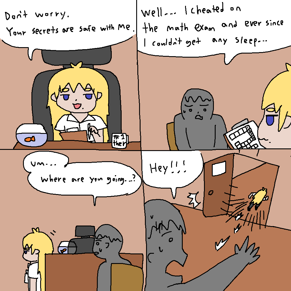 It's okay she is probably just going to the bathroom!