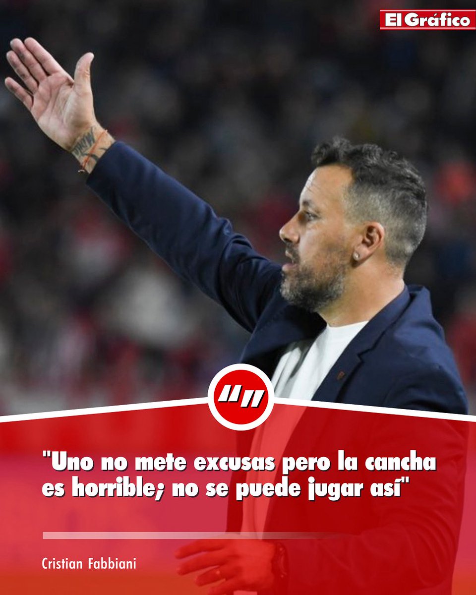elgraficoweb's tweet image. FABBIANI, ENOJADÍSIMO CON EL ESTADO DEL CAMPO DE JUEGO 🤬
➡️ El entrenador de Newell’s habló tras el empate de su equipo frente a Aldosivi en Mar del Plata y se quejó de cómo estaba el césped del José María Minella.
🗣️ "Un equipo que quiere jugar al fútbol, sea el local o el…