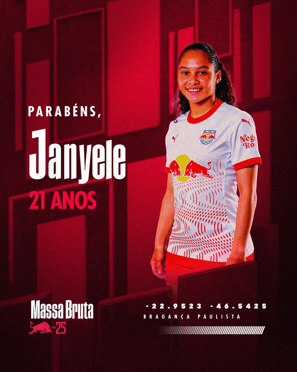 RedBullBraga's tweet image. Tem Bragantina completando mais um ano de vida!
Parabéns, Janyele! 👏🏽
#RedBullBragantino #Bragantinas