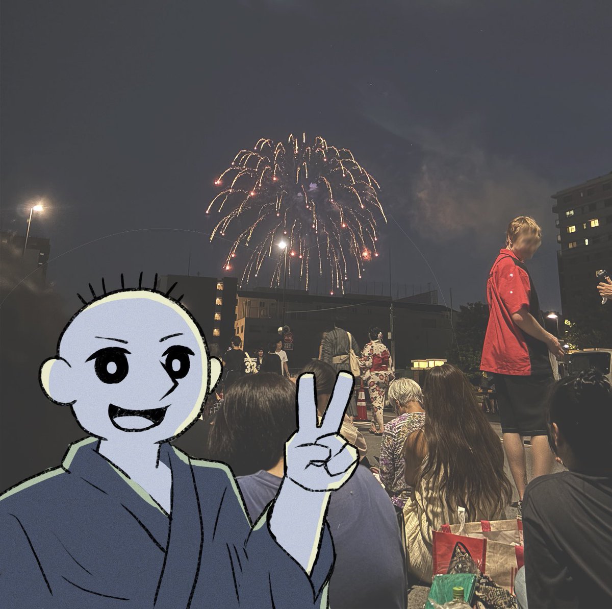 Vashowsen_'s tweet image. 昨日は隅田川の花火大会行ってきました