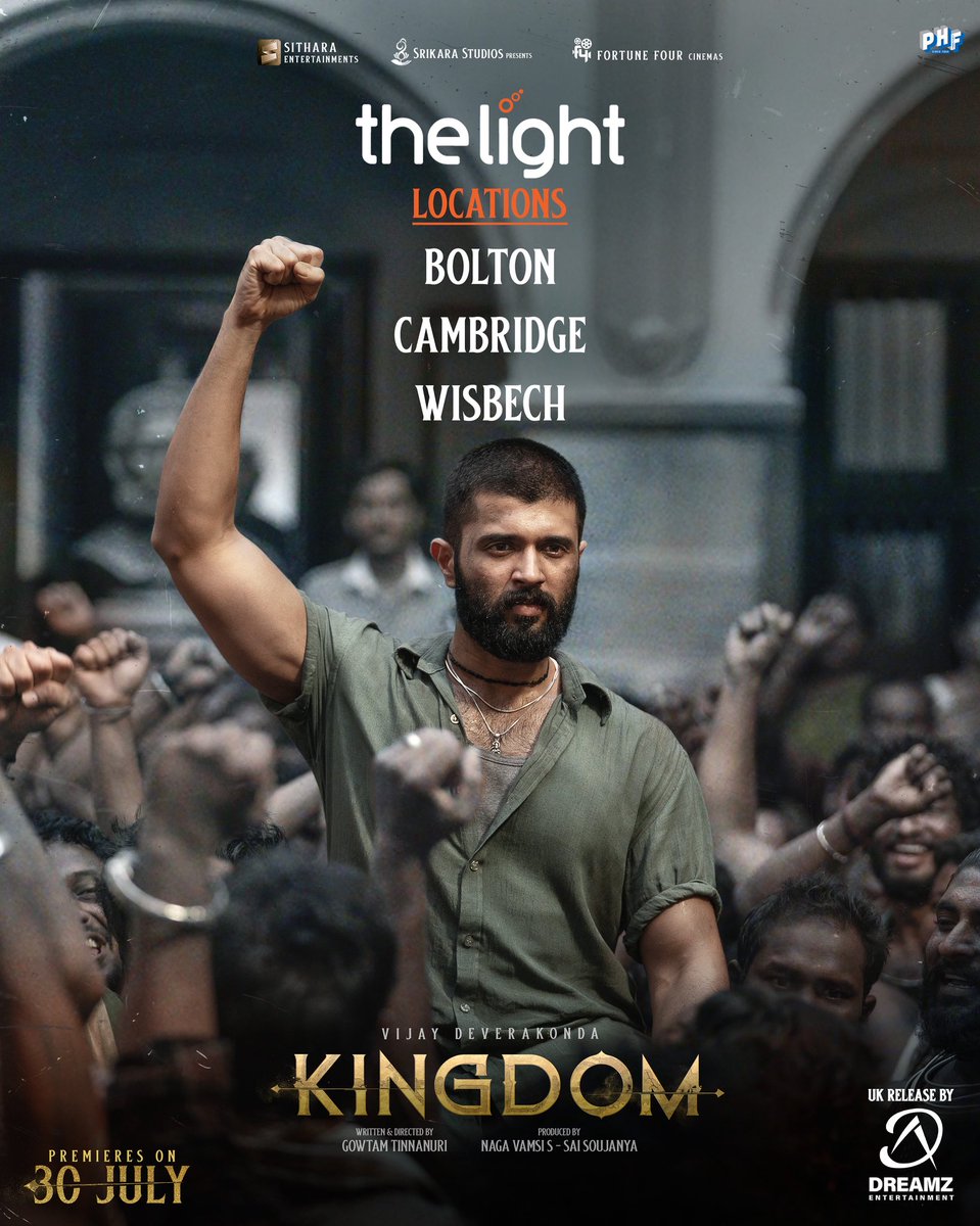 TeamDreamZE's tweet image. The gun is loaded
And The rage is real 🔥 

#Kingdom in UK 🇬🇧
Light Cinemas list is out

Get Your Tickets Now🎟️!
Premieres on 30 July

UK Release By Dreamz Entertainment

@TheDeverakonda @anirudhofficial @gowtam19 @ActorSatyaDev #BhagyashriBorse @dopjomon #GirishGangadharan…