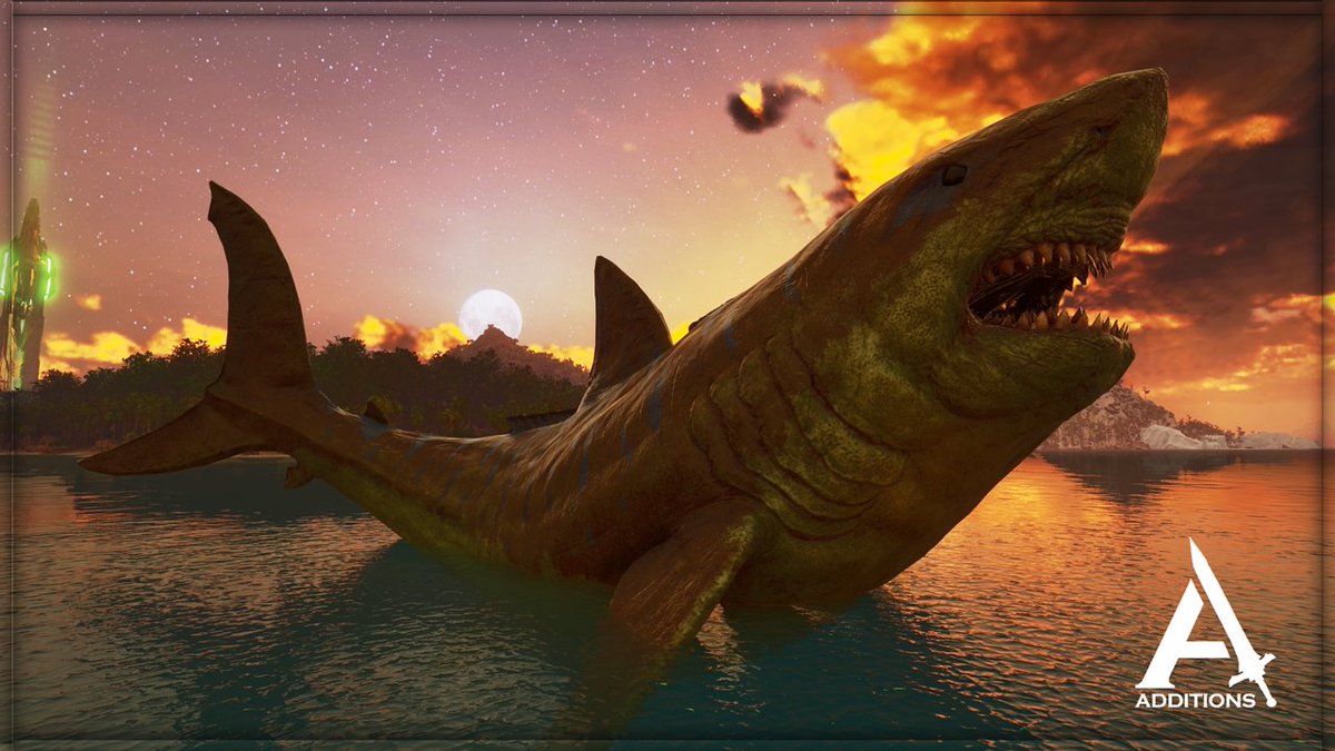 (Another Sneak Peak) Was time to revisit our first ever Addition Creature the Meg and Have implemented a bunch to make it stand out more from the Vanilla Megalodon!! Little wait for this to be released but super excited for you guys too see it in all its glory  #PlayARK