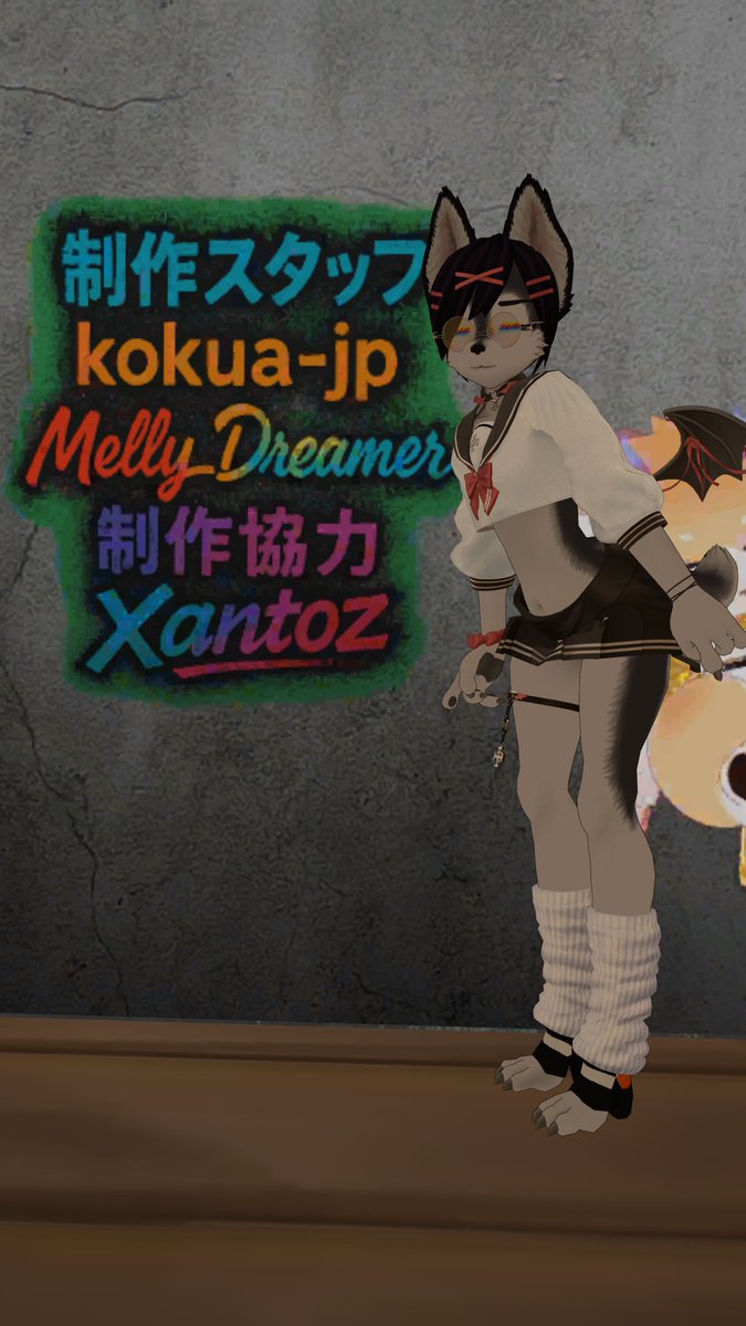 creepiez_vrc's tweet image. なでなで茶屋のブースをスルーしていたのは秘密