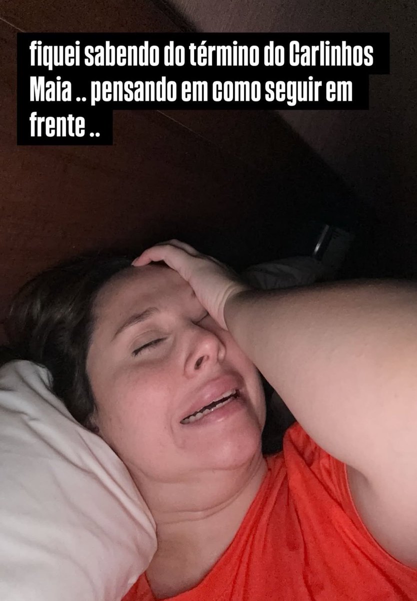 jennypcharts's tweet image. 💔 | @jennyprioli had a tough night after finding out about the breakup of influencers Carlinhos Maia and Lucas Guimarães.