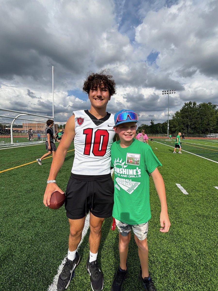 Plymouth and Churchill football enjoying their annual Sunshine Camp.  <a href="/LivoniaDistrict/">Livonia Schools</a>