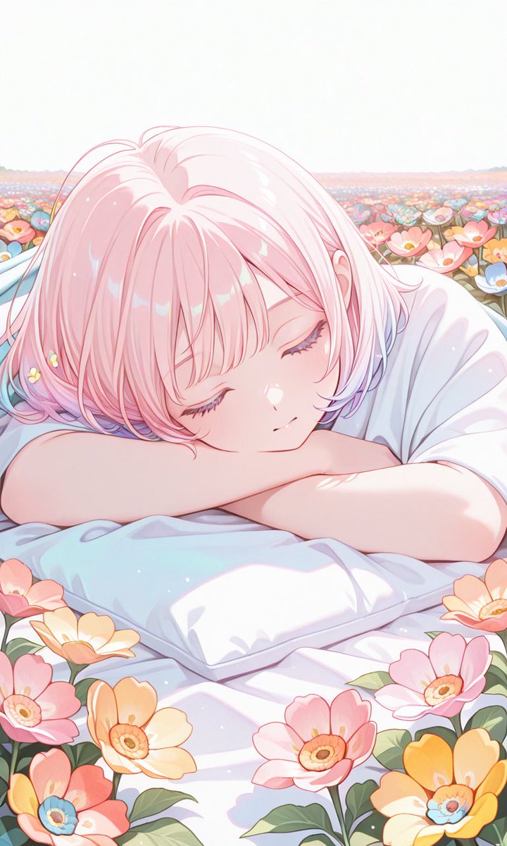 fio_mano's tweet image. おやすみなさい(:3[____] 
良い夢を🍀
 #白苺このは  #AIart