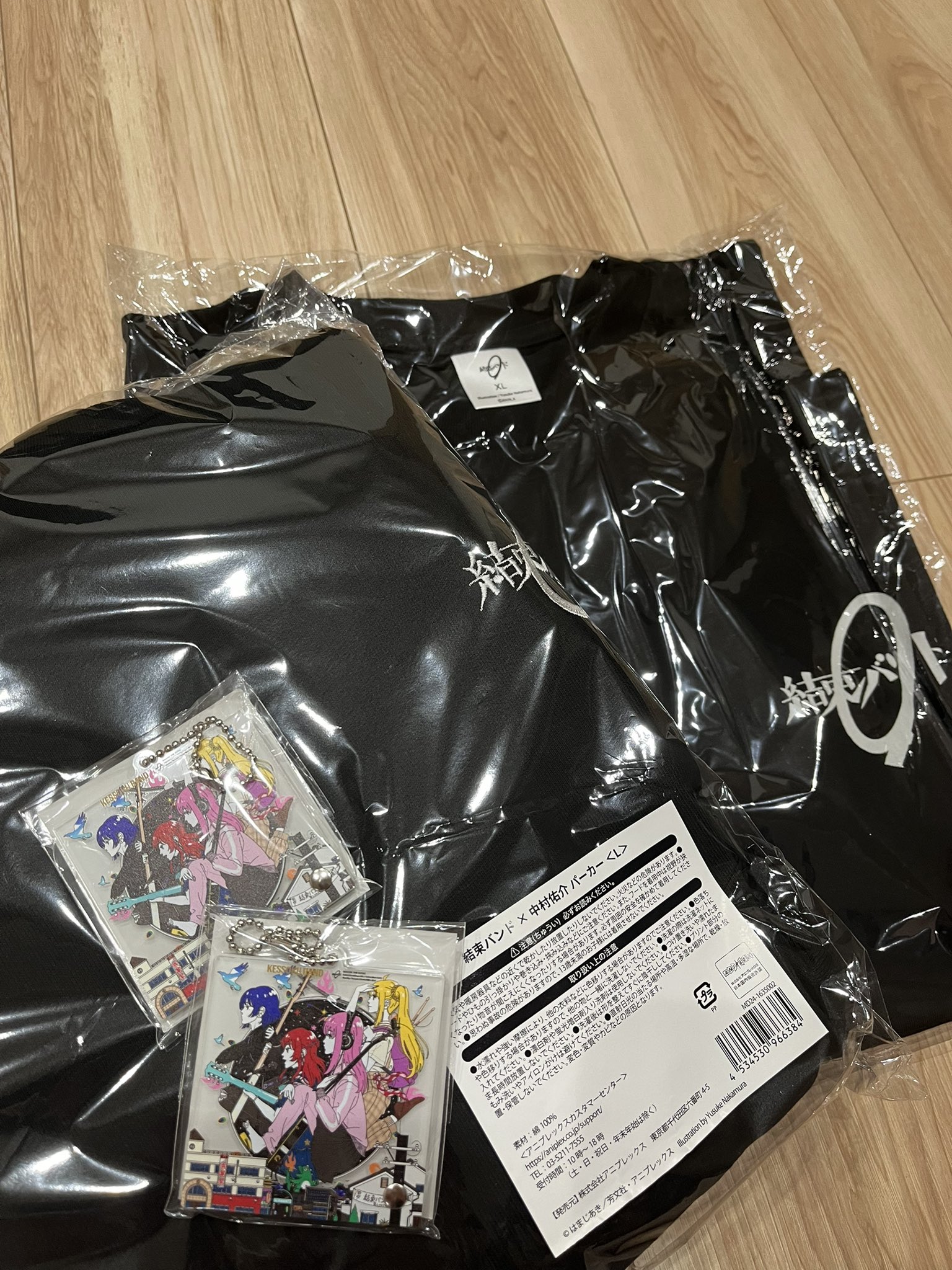 結束バンド × 中村佑介 結束バンドTシャツ 結束バンド×中村佑介 Tシャツ BLACK（3サイズ）