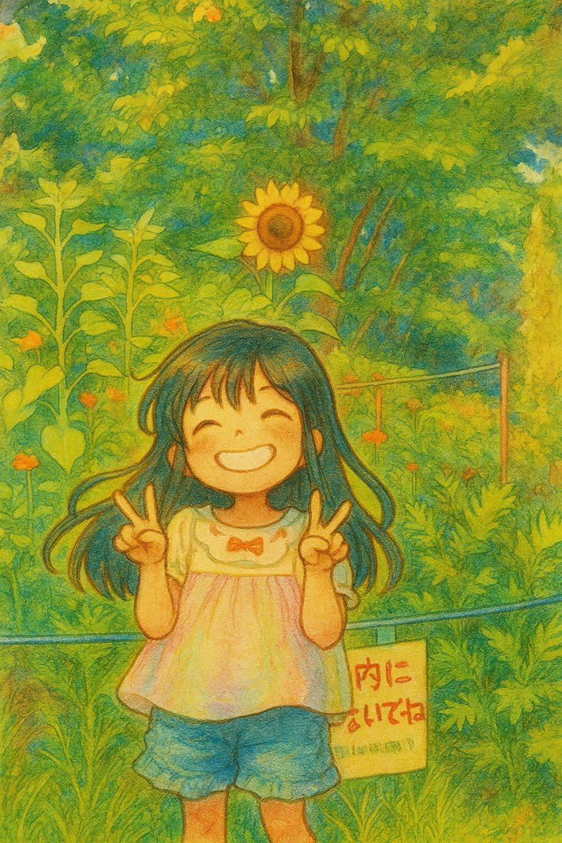 summer_tree777's tweet image. 近所の公園でヒマワリが咲いていたので一枚。
 #子育て