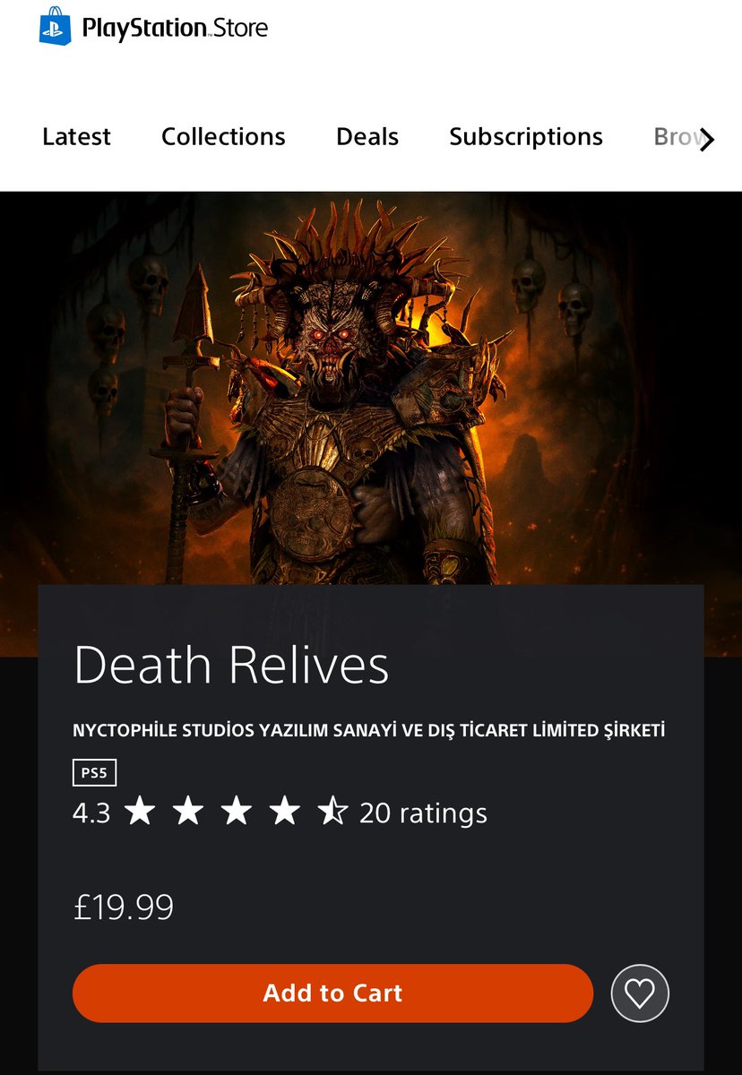Death Relives has reached a 4.3★ rating on the PlayStation Store.
Thank you to everyone who joined us and shared their gameplay.
We’re working on a major update that will elevate the experience even further.
Your support means everything. ⚔️🔥
#DeathRelives #PS5 #PlayStation
