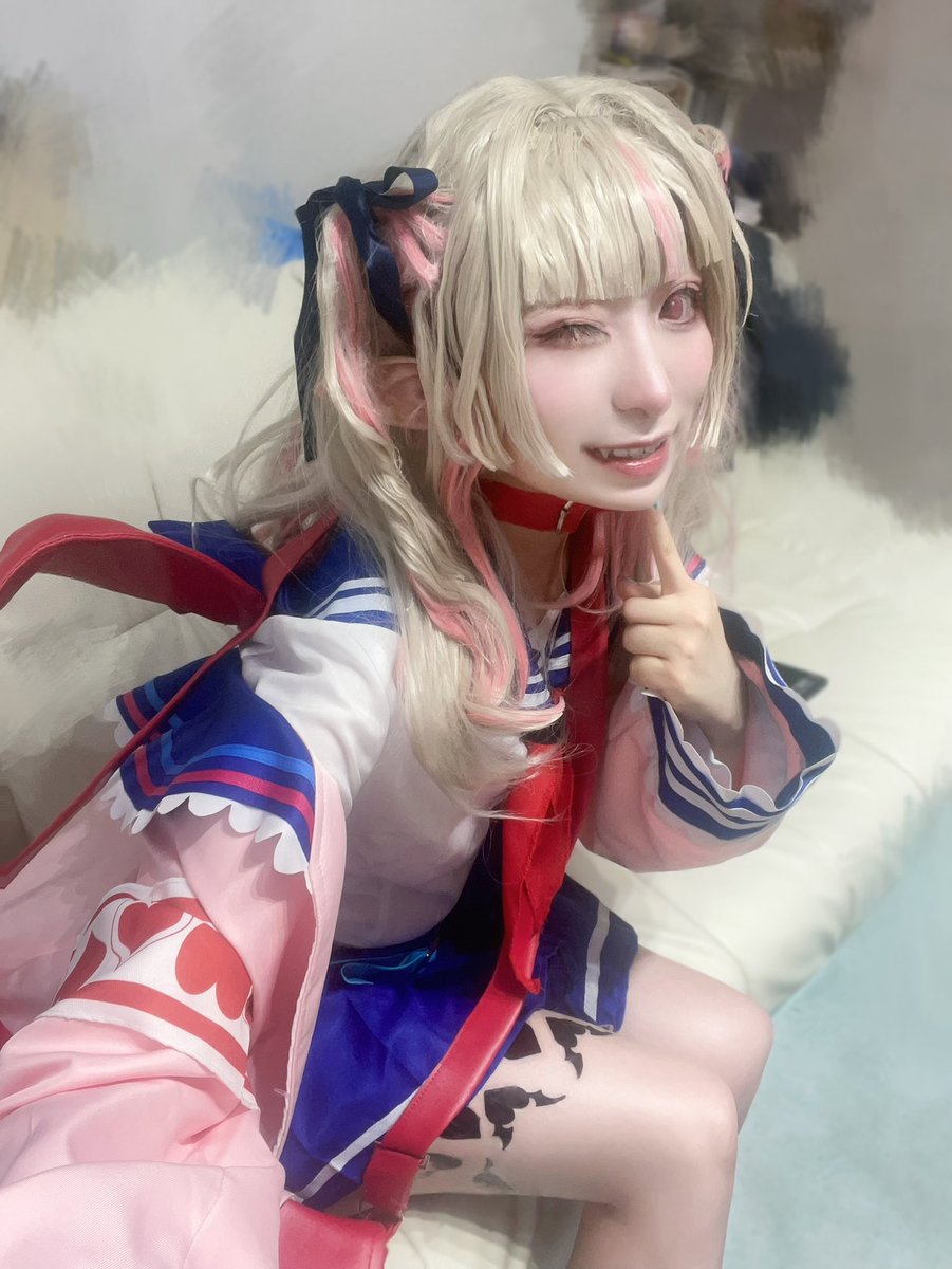ばぁっ❣️

ぃぃむでお邪魔してきたよ〜！めちゃめちゃ楽しかった🥳💖

#虹の入った闇鍋会7月27日
cosplay 🌈🕒 🍼