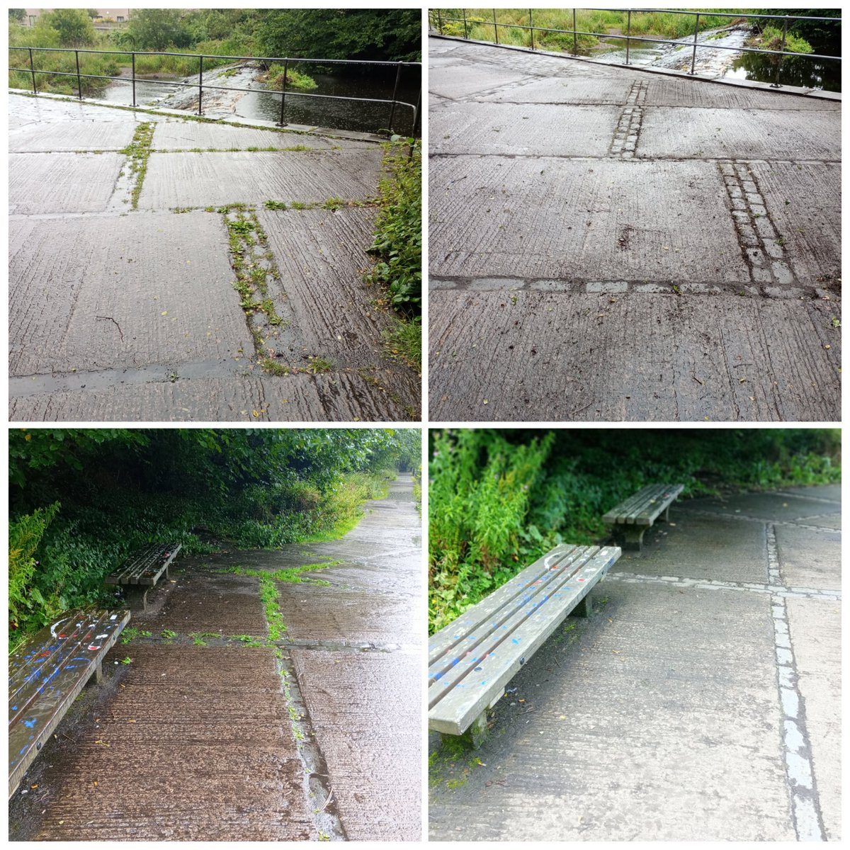 WOLCT's tweet image. As the morning rain cleared, our weekend volunteers were out giving St Marks and Redbraes some attention. We dug out the relentless grass amongst the Redbraes cobbles, cutback vegetation, did some path resurfacing, and attacked two large stands of Himalayan Balsam. Thanks folks!