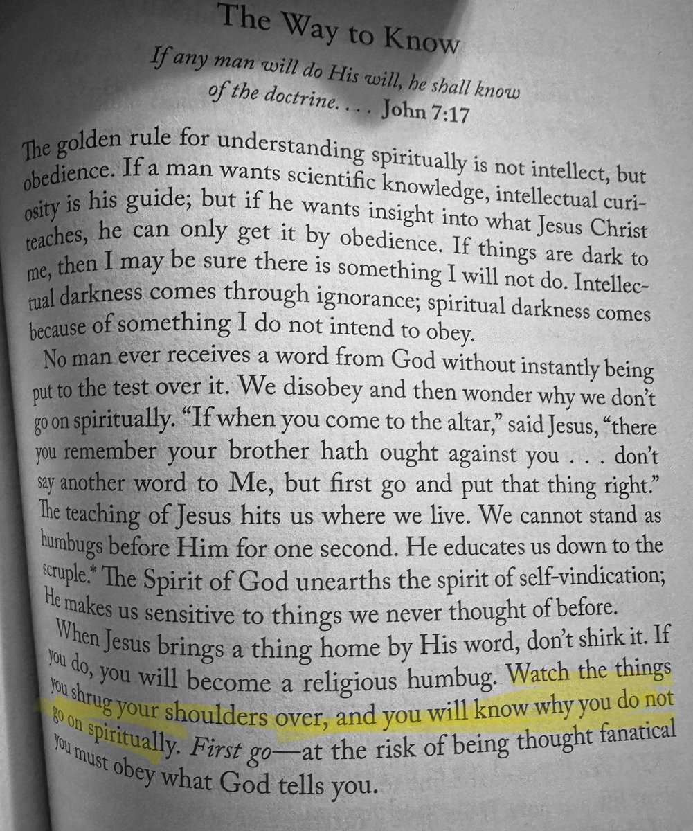 ChrisStigall's tweet image. “Watch the things you shrug your shoulders over and you’ll know why you do not grow spiritually.” Oof. That’s convicting. The next line -“At the risk of being thought fanatical…” That’s it. I attempt to ignore the sins I think are “no big deal” or are culturally acceptable at…