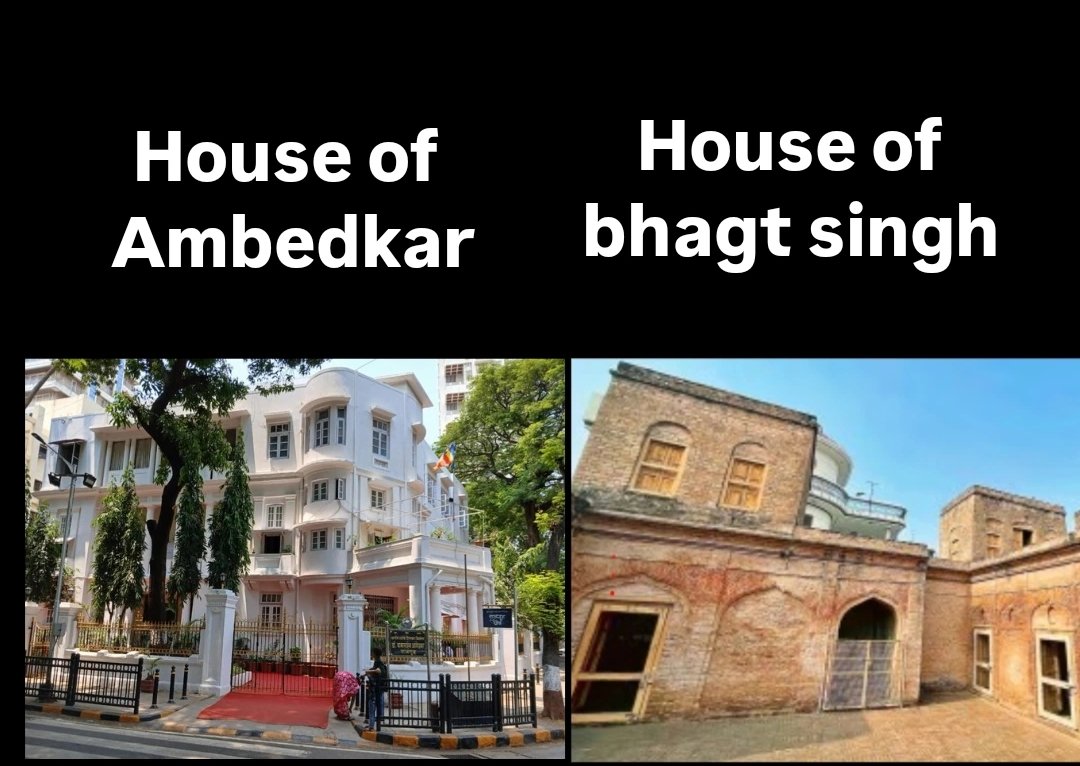 Difference between the todays condition of houses of loyal sepoy of Britishers and freedom fighter in india.