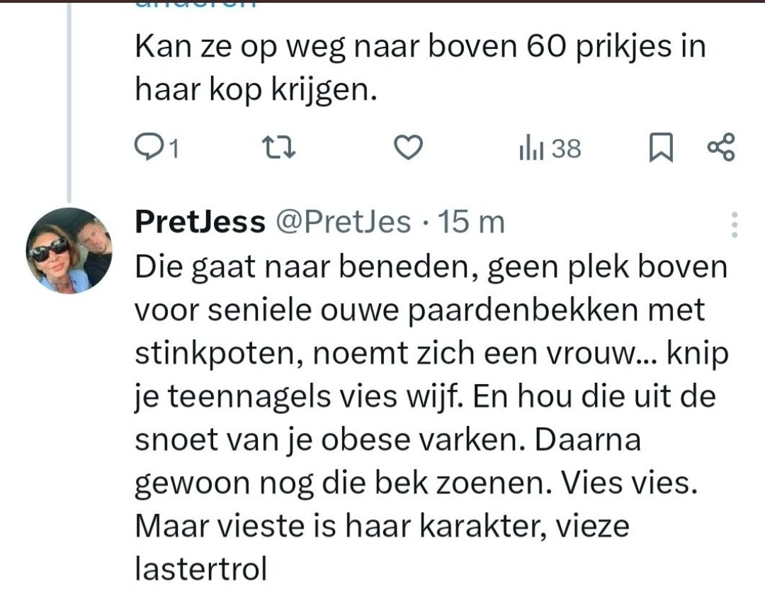 soofprano's tweet image. Jasper Tuijnman wat ben jij toch een achterlijkviesvuilstukstront 🤮
En dement ook nog blijkbaar. Het is niet bij te houden hoe vaak jij moord en zelfm00rd hebt aangemoedigd en er grappen over hebt gemaakt. Je geeft geen fck om die tante joh en het ligt ook niet gevoelig voor jou