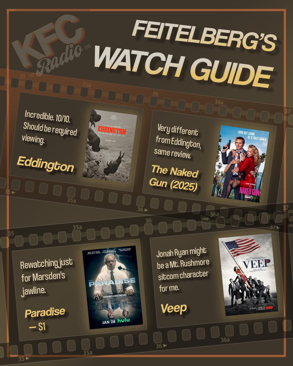 KFCradio's tweet image. UPDATED: Weekly Watch Guide. Let us know what the guys should add to their lists