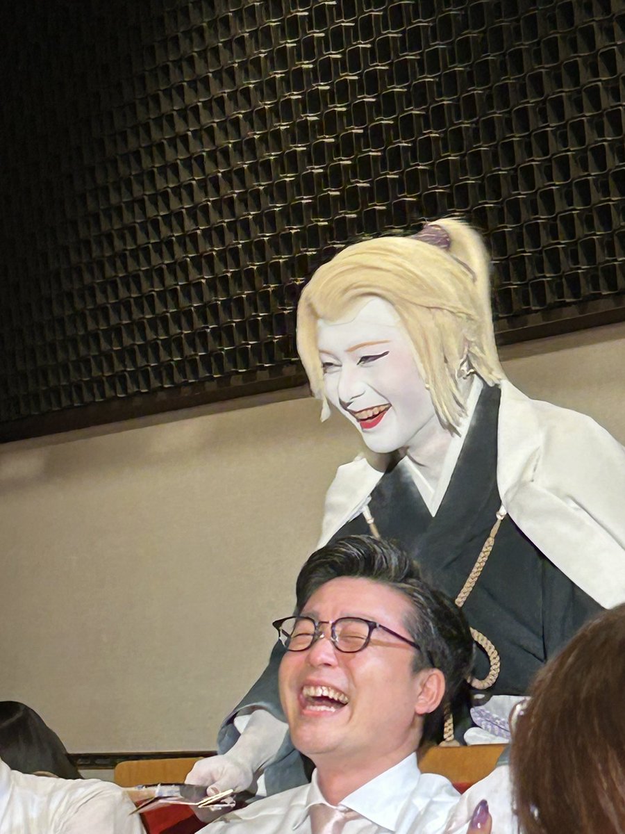 後方席だったからこそ撮れた写真😜
　#とうかぶ　江戸千穐楽