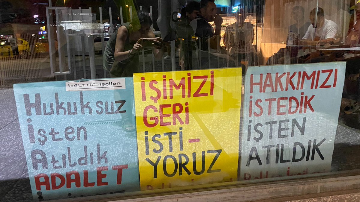ozgurgelecek_3's tweet image. Beltur işçilerinin direnişi sürüyor: Somut adım atılmadan buradan gitmeyeceğiz!

➡️tinyurl.com/ymbcprfn