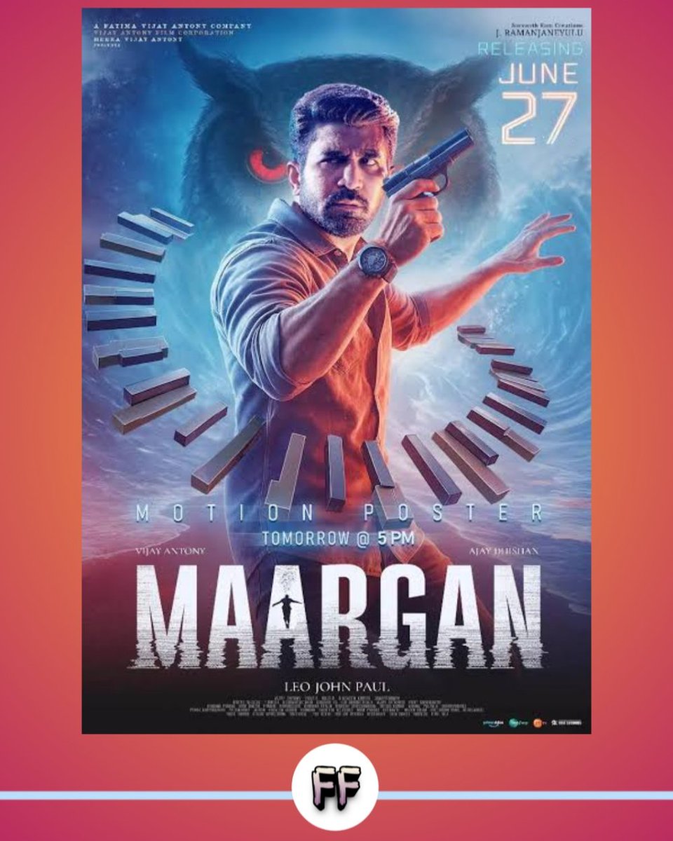 #FFMovieReview 

MAARGAN (2025)
🕰️ 2H 11M  📽️ Prime 🎙️Tamil

📃 Plot - மும்பை ஏடிஜிபி துருவ் குவாரக்கின் மகள் பிரியாவின் மரணத்தை அடுத்து, சென்னையில் அதே மாதிரியான கொலை நடக்கிறது. இந்த வழக்கின் ஒற்றுமையை கண்டறிந்த துருவ், இன்ஸ்பெக்டர் ஸ்ருதி மற்றும் கான்ஸ்டபிள் காளி ஆகியோரின்..⬇️