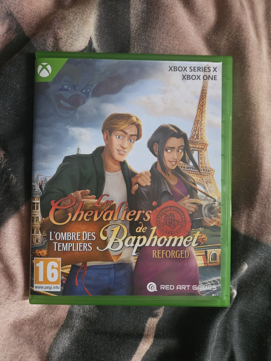 Jinrofection's tweet image. Réception du jeu Point'n Click de mon enfance du 1er volet Les Chevaliers De Baphomet!
Y'a même un petit manuel dedans, que demander de mieux 😌