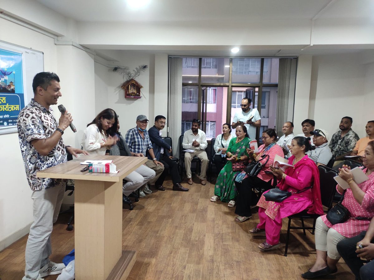 Himalayabiraj's tweet image. आज रास्वपा "पार्टी सदस्य सशक्तिकरण कार्यक्रम" अन्तर्गत काठमाडौं महानगरपालिका–२२ वडा समिति सशक्तिकरण उत्साहजनक रूपमा सम्पन्न भएको छ।
आयोजक कामनपा २२ लाई हार्दिक बधाई, सहभागी र नेतृत्वको सक्रिय उपस्थितिका लागि हार्दिक धन्यवाद। 🙏
@party_swatantra