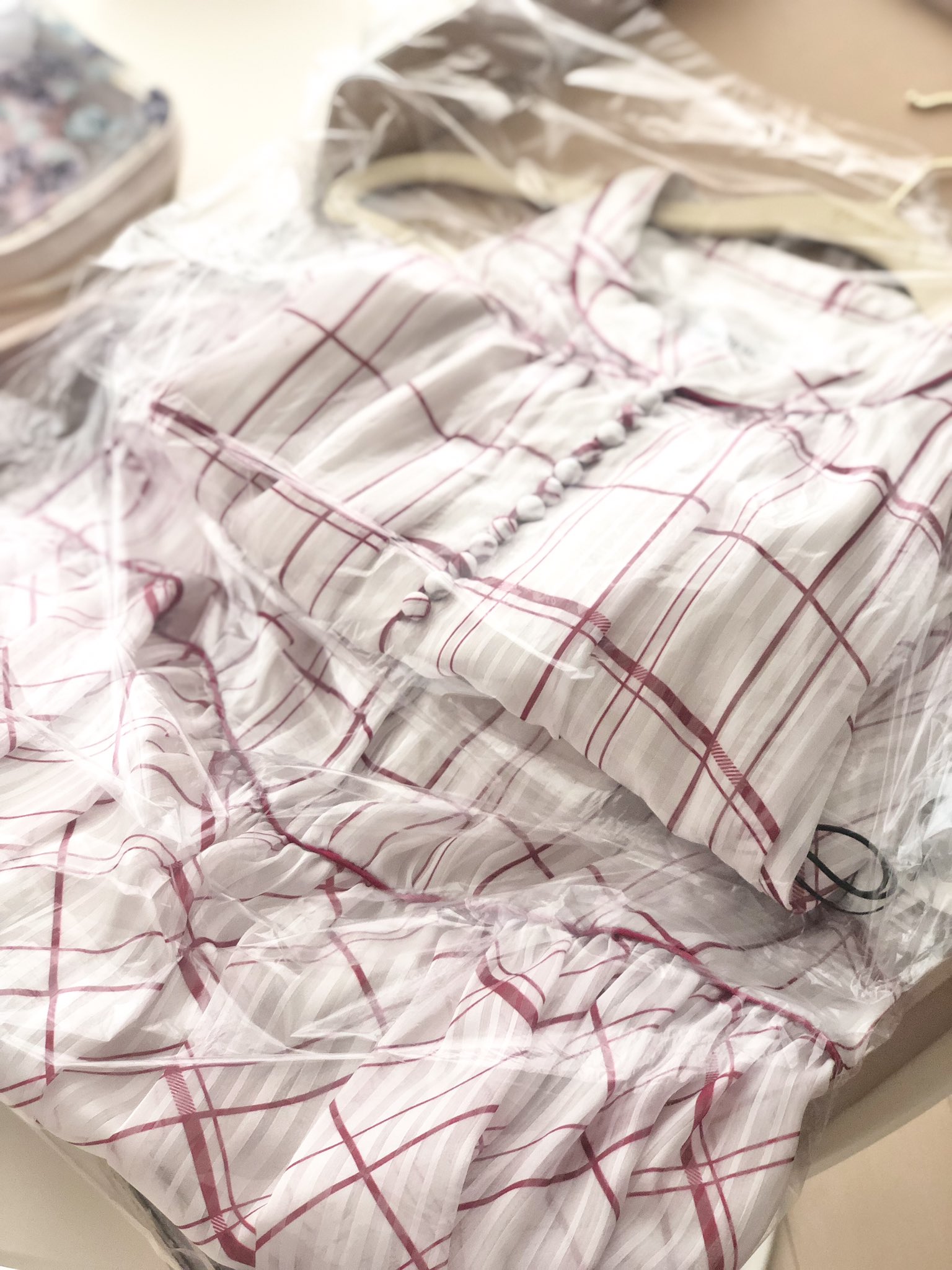 ワンピース Herlipto Anduze Belted Check Dress 9月中旬発送】Anduze Belted Check Dress