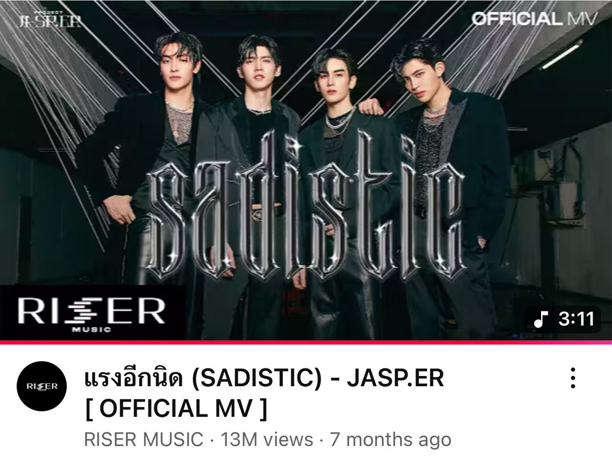 JASP_ERofficial's tweet image. #แรงอีกนิด_13M 🔥🔥🔥🔥
THANK YOU FOR 13 MILLION VIEWS ON YOUTUBE 💥
📺 OFFICIAL MV
youtu.be/YpVjU4OJ4Ms
🎧AVAILABLE NOW
ON ALL STREAMING PLATFORMS
#แรงอีกนิดJASPER
#JASPER
#RISERMUSIC