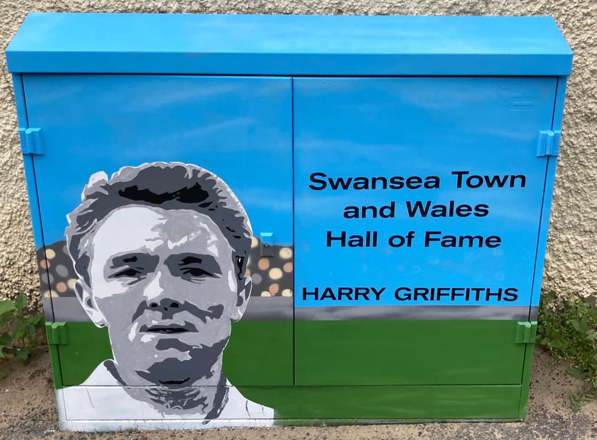 swanstrust's tweet image. The next Swans Trust mural recognising the achievements of former @SwansOfficial and @Cymru players has now been completed
This time it's for Harry Griffiths and is situated on Glamorgan St near the junction with Oystermouth Road
More to follow.... 🦢 🏴