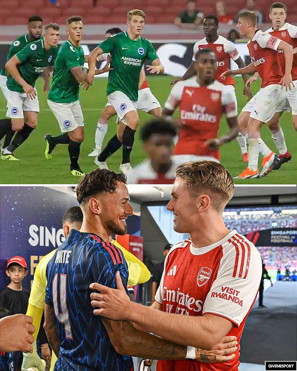 GiveMeSport's tweet image. Viktor Gyökeres and Ben White once faced Arsenal together in a U23 match at the Emirates back in 2018 for Brighton

Now they’re reunited 🔴⚪️