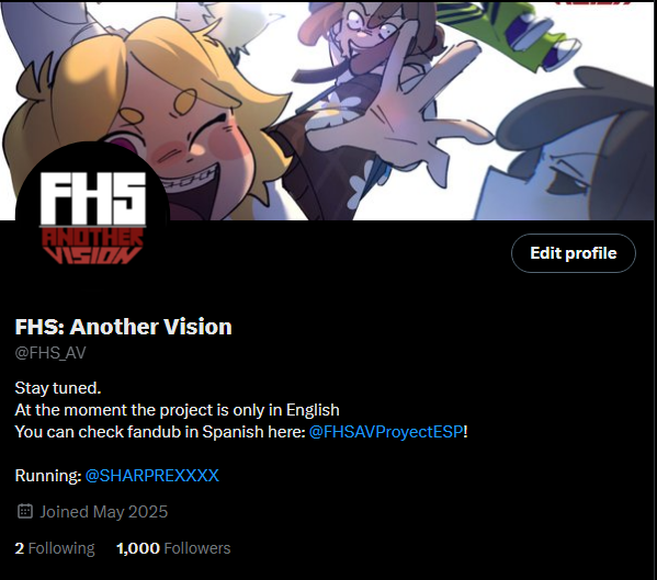 FHS_AV's tweet image. OMG!!! WE ARE 1000!!!
i want to say a HUGE thank you to everyone for your support! without your support this project au would not exist now🫶
unfortunately i cant draw anything right now cuz i had some problems :[. so as soon as i recover, i will definitely return to work!! ^0^