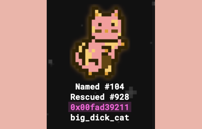 goatishduck's tweet image. Amid the MoonCat frenzy, someone asked me what this guy might be worth.
I couldn't even begin to venture a guess.